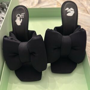 Off-White Women’s Lycra Bow High Allen Mule size 37